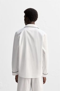 CONTRAST PYJAMA SHIRT - Zara фото 3