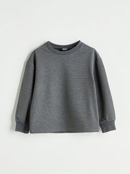 Bisiklet Yaka K?z ?ocuk Sweatshirt