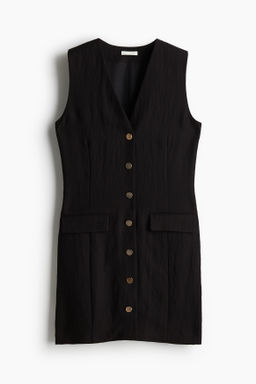 Vestido con botonadura frontal