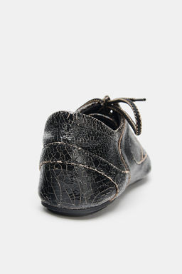 WORN EFFECT LEATHER SHOES - Zara фото 6