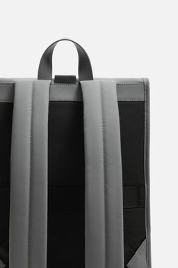 RUBBERISED BACKPACK WITH FLAP - Zara фото 14