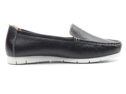 03-DYL144-1 BLACK Лоферы женские (натуральная кожа)