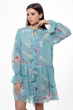 Платье ANELLI 1019 бирюзовые тона