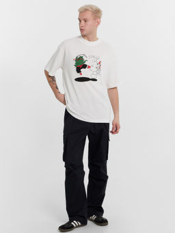 Футболка мужская белая новогодняя с печатью