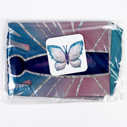 Цена за 2 шт. Воздушные шары фольгированные 39" «Бабочка, ажурная»