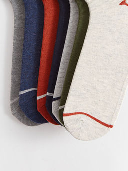 Desenli Erkek Patik ?orap 7li