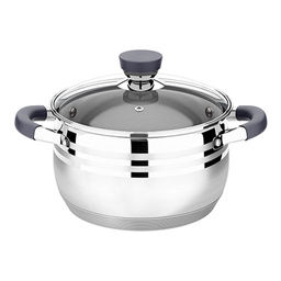 Кастрюля 2,1 л Lara Mercury LR02-470 16 см капсул индук дно термоупорный силикон на ручке и крышки /  фото 2