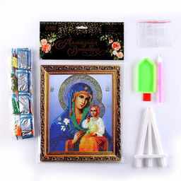 Алмазная вышивка «Неувядаемый цвет», 21×25 см, холст, ёмкость, с частичным заполнением