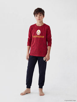 Galatasaray Bask?l? Erkek ?ocuk Pijama Tak?m