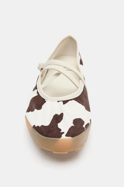 BAILARINA ESTAMPADO ANIMAL TIRAS / Multicolor - Zara фото 5