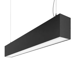 ULO-K10D 52W/4000K/L120/H IP40 BLACK Светильник линейный светодиодный подвесной. Белый свет (4000K). 7280 Лм. Алюминий. Цвет черный. TM Uniel