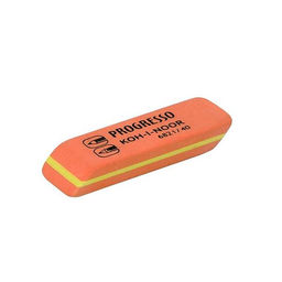 Цена за 2 шт. Ластик KOH-I-NOOR PROGRESSO 6821/40 (4В-6Н) 57x19,5x8 мм, каучук, оранжевый