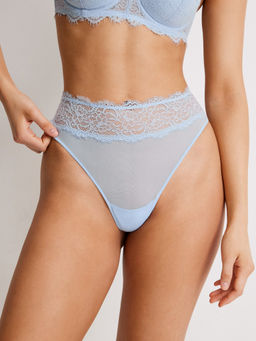 Infinity / Трусы стринги с высокой талией жен. Haiku голубой - Infinity Lingerie фото 2