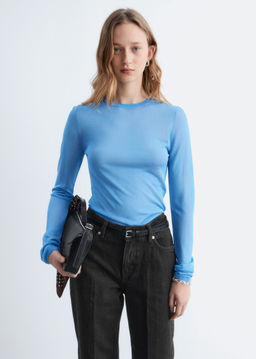 Top transparente de punto fino - H&m фото 7