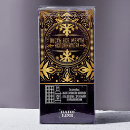 Подарочный набор новогодний мужской «С Новым годом!», гель для душа виски 250 мл и мыло для рук 80 г, Чистое счастье