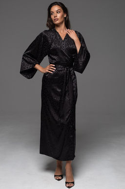 Длинный запашной пеньюар Mia-Amore