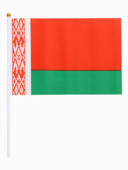 Флаг Белоруссии, 16×24 см, полиэстер, 12 штук