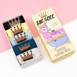 Носки женские KAFTAN Have a nice day, набор 5 пар, размер 36-39