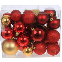 Набор из 30шт Украшение новогоднее "Шар", D8/6/5 см L21 W13 H26 см