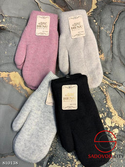 Женские тёплый варежки ангора - Bruno фото 2