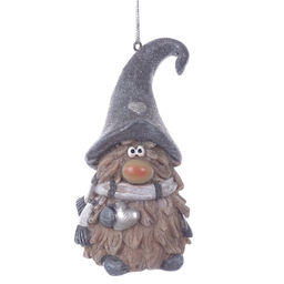 Фигурка декоративная подвесная "Гном", L5,5 W5 H10 см, 2в.