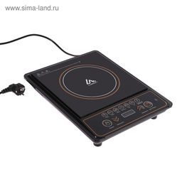 Плитка электрическая Luazon LIP-001, индукционная, 1 конфорка, 2100 Вт, чёрная - Luazon home фото 2