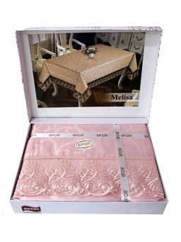 Скатерть EFOR MELISA 160*300 прямоугольная пудровый