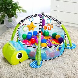 Развивающий коврик 3 в 1 Черепаха, 67x67 см, Крошка Я