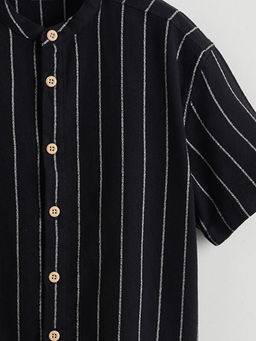 Hakim Yaka ?izgili Erkek ?ocuk G?mlek