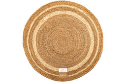 Коврик плетеный 100*100*0,7 см, круглый, водный гиацинт - Elan gallery фото 5