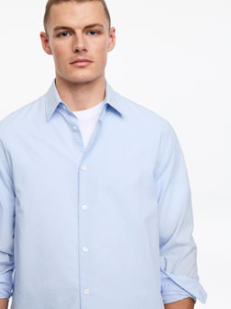 Camisa de lyocell y algod?n de corte regular - H&m фото 5