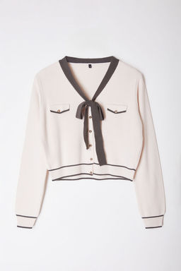 TRENDYOLMILLA Antrasit Kurdele/Fiyonk Detayl? Triko H?rka TWOAW25HI00246 фото 6