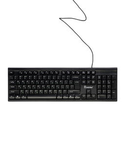 Комплект клавиатура и мышь Smartbuy ONE SBC-114282-K, проводной,мембранная,2400dpi, черный