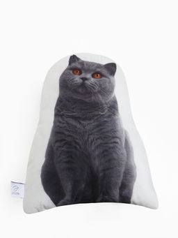 Подушка Этель Scottish cat, 40?33 см, 100% п/э, велюр фото 4