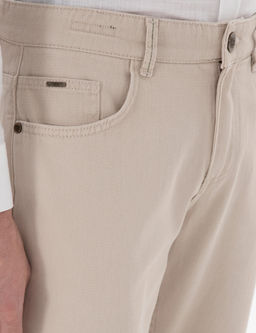 Bej Slim Fit Jean Pantolon