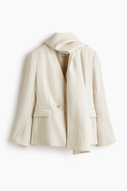 Blazer sin solapas con pa?uelo