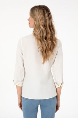 Kad_n Krem Uzun Kollu Basic G_mlek - U.s. polo assn фото 5