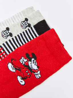 Mickey Mouse Desenli Erkek Bebek Soket ?orap 4l? - Waikiki фото 3