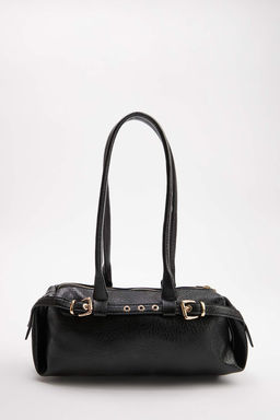 Siyah Kad?n Kemer Detayl? Mini Canta TAKSS26OC00075