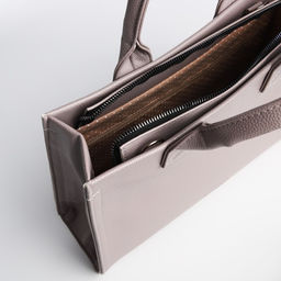 Сумка женская TEXTURA, тоут, средний размер, цвет капучино  фото 7