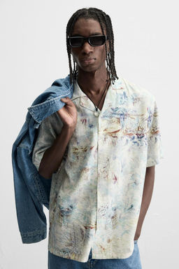 ABSTRACT PRINT SHIRT - Zara фото 15