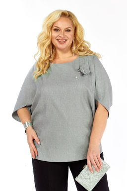 Блуза Элль стиль 2436а серый
