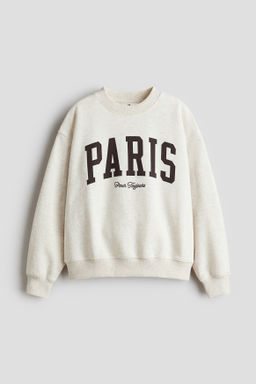 Sudadera con motivo estampado