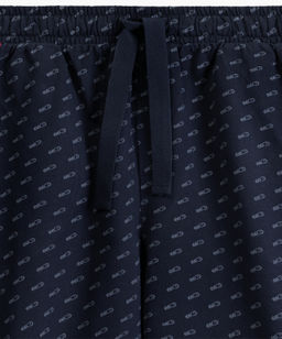 ATLANTIC NMP-395 Пижама мужская Off светло-серый меланж + темно-синий  фото 5