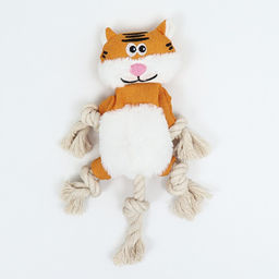 Игрушка текстильная с канатом Котэ с пищалкой, шуршащая, 26 х 28 см - Пижон фото 2