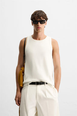 TEXTURED KNIT TANK TOP - Zara фото 2
