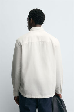 TEXTURED SHIRT WITH POCKET - Zara фото 3