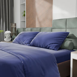 Постельное бельё Этель Евро Tencel 200*220см, 230*245см, 50*70см-2шт, цвет синий  фото 2