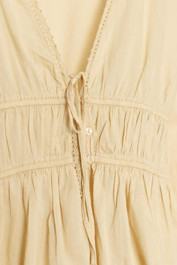 EMBROIDERED GAUZE SHIRT - Zara фото 6