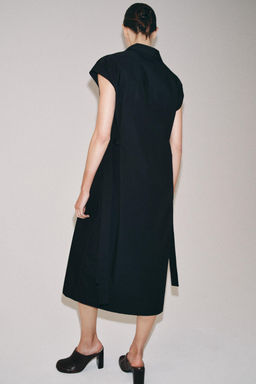 VESTIDO CAMISERO LAZADAS ZW COLLECTION / Negro - Zara фото 3